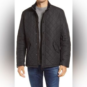 Men's Barbour  Powell Mens Quilted Jacket in Black- Size L